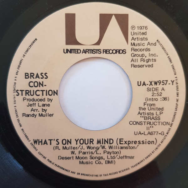 last ned album Brass Construction - Whats On Your Mind Expression