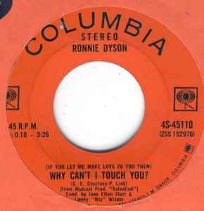 Ronnie Dyson - Why Can't I Touch You? / Girl Don't Come album cover