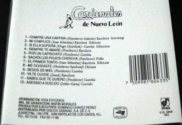 ladda ner album Los Cardenales De Nuevo Leon - Compraron Una Cantina