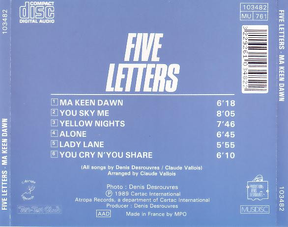 télécharger l'album Five Letters - Ma Keen Dawn