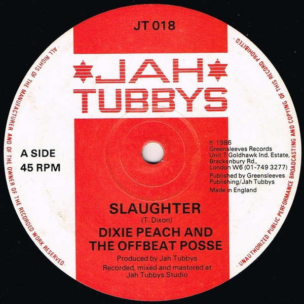 Dixie Peach And The Offbeat Posse – Slaughter (1986, Vinyl) - Discogs