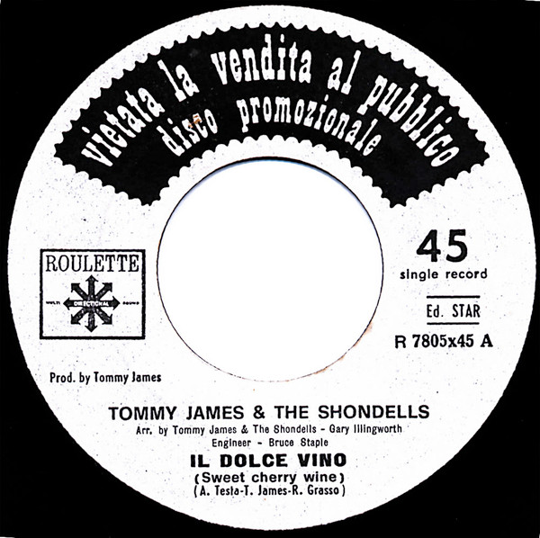 baixar álbum Tommy James & The Shondells - Il Dolce Vino Sweet Cherry Wine