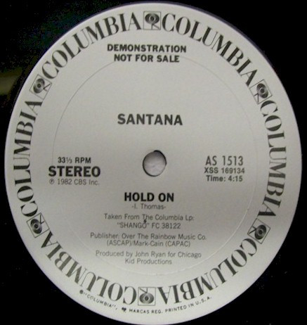 セールの時期に安く購入 SANTANA「HOLD ON」12インチ・アナログ盤