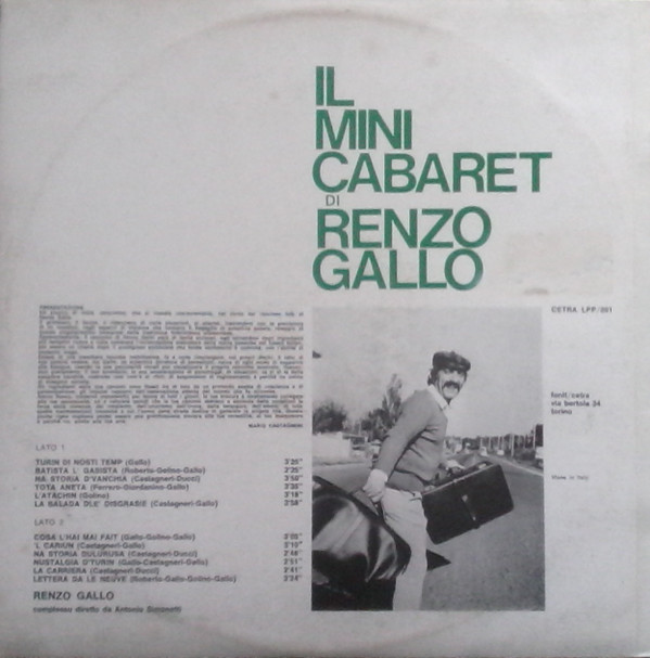 ladda ner album Renzo Gallo - Il Mini Cabaret Di Renzo Gallo