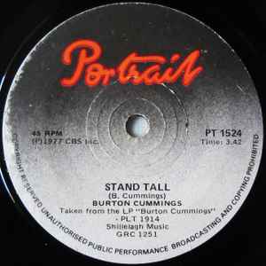 Burton Cummings Stand Tall Burch Magic 1977 Vinyl Discogs