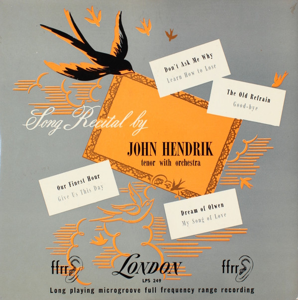 télécharger l'album John Hendrik - Long Recital By John Hendrik Tenor With Orchestra