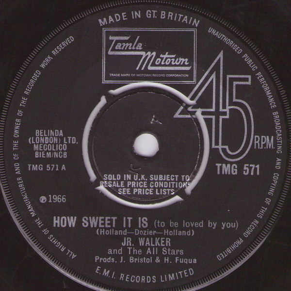 Jr. Walker And The All Stars – How Sweet It Is (To Be Loved By You