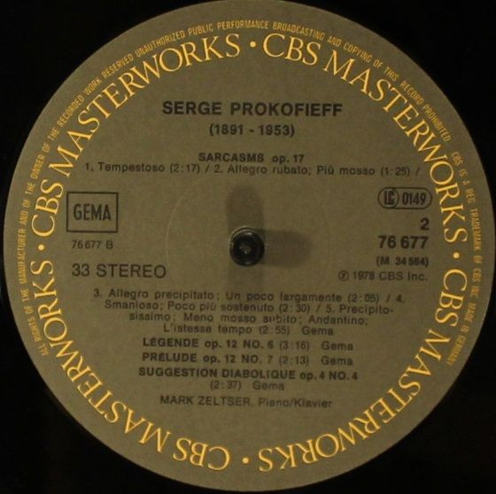 télécharger l'album Mark Zeltser Prokofiev - Piano Sonata No 8 Five Sarcasms Legend Op 126 Prelude Op127 Suggestion Diabolique