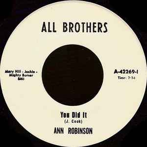Sissy Walk / You Did It  - Freedom Now Brothers / Ann Robinson