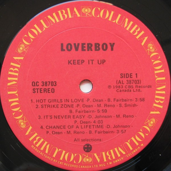 Loverboy - Keep It Up | Columbia (QC 38703) - 3