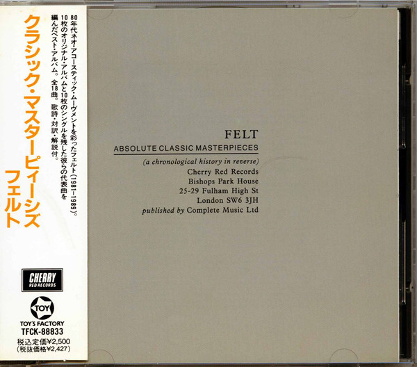 Felt – Absolute Classic Masterpieces (1992, CD) - Discogs