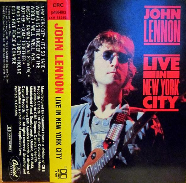 John Lennon – Live In New York City (1986, Dolby HX Pro B NR 