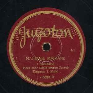 Zbor Radio Stanice Zagreb – Marjane, Marjane / Padaj Silo I Nepravdo /  Krntijaška (1949, Shellac) - Discogs