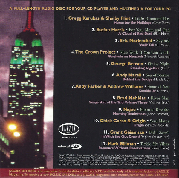 télécharger l'album Various - Jazziz On Disc December 1998 Twelve Sounds Of December