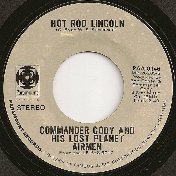 télécharger l'album Commander Cody And His Lost Planet Airmen - Hot Rod Lincoln