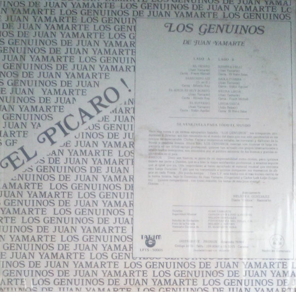 Album herunterladen Los Genuinos De Juan Yamarte - El Picaro