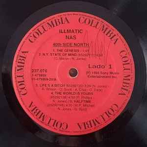 Nas – Illmatic (1994, Vinyl) - Discogs
