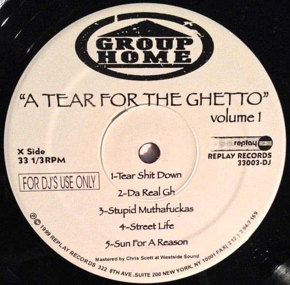 Group Home – A Tear For The Ghetto (1999, Vinyl) - Discogs