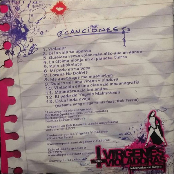 lataa albumi Vírgenes Violadoras - Internadas En Huigra
