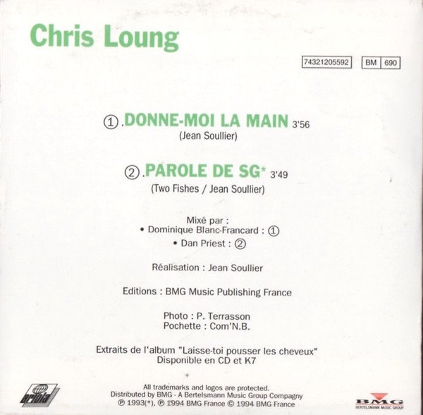 télécharger l'album Chris Loung - Donne Moi La Main
