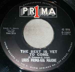 Louis Prima - The Best Of Vinyl Records