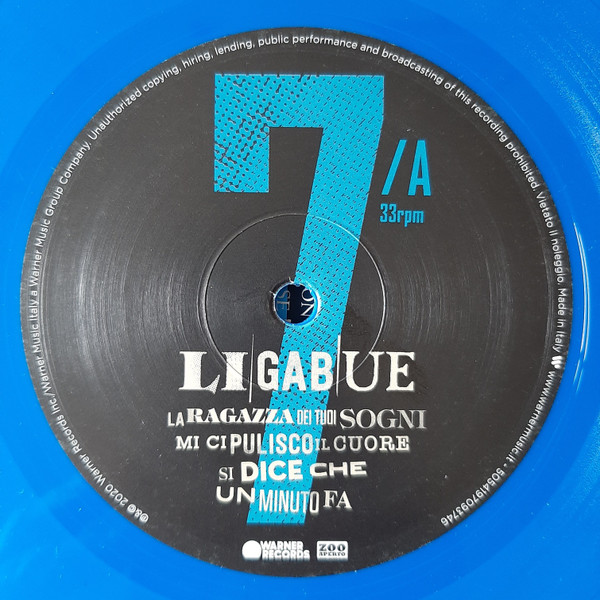 Ligabue – 7 (2020, Blue, Vinyl) - Discogs