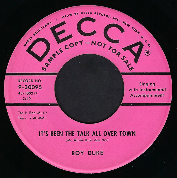 Album herunterladen Roy Duke - Honky Tonk Queen Its Been The Talk All Over Town