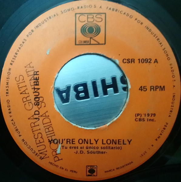 J. D. Souther - You're Only Lonely / Songs Of Love | Releases