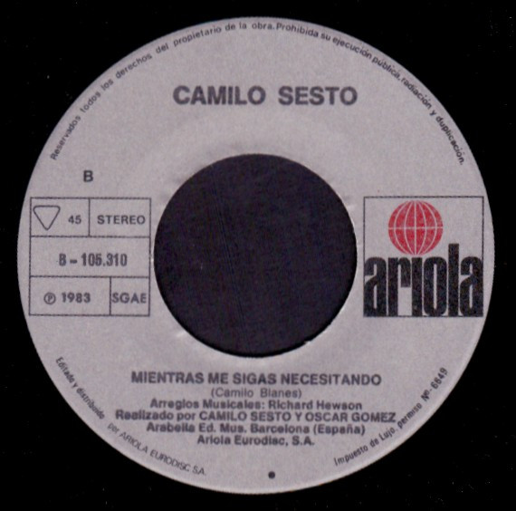 baixar álbum Camilo Sesto - Mi MundoTu