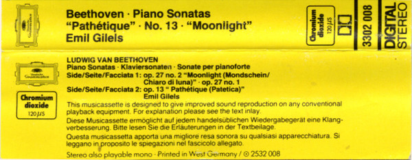 last ned album Beethoven, Emil Gilels - Sonatas Pathétique MoonlightMondschein