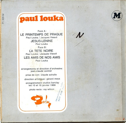 last ned album Paul Louka - Le Printemps de Prague