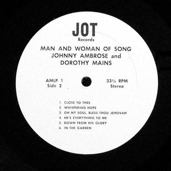 descargar álbum Dorothy Mains & Johnny Ambrose - A Man And Woman Of Song
