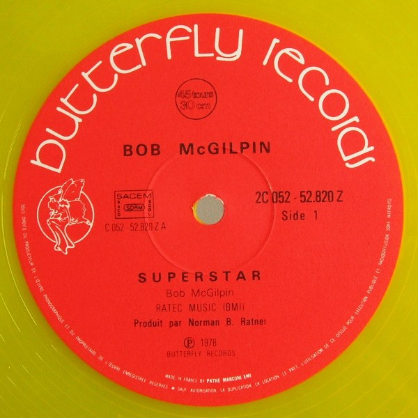 Bob McGilpin – Superstar / Go For The Money (1978, Green, Vinyl) - Discogs