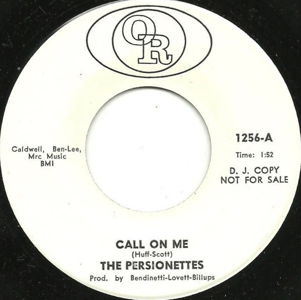 last ned album The Persionettes - Call On Me