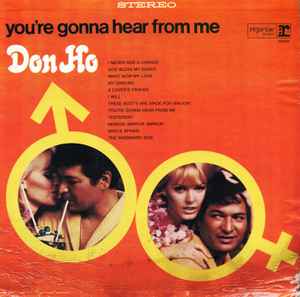 Don Ho - You're Gonna Hear From Me album cover