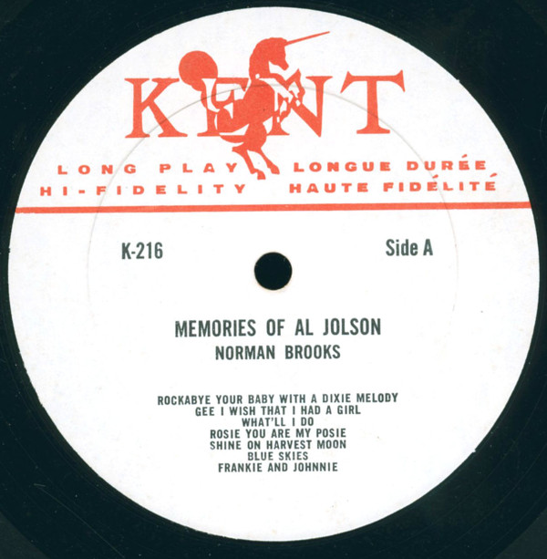 lataa albumi Norman Brooks - Memories Of Al Jolson