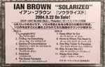 Ian Brown - Solarized | Releases | Discogs