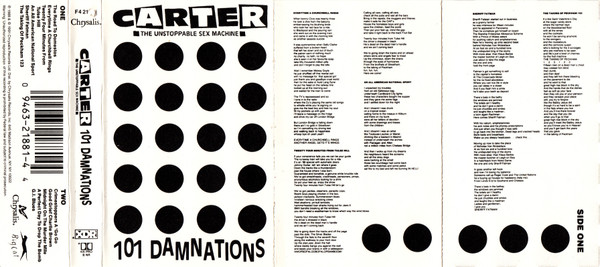 Carter The Unstoppable Sex Machine - 101 Damnations | Releases | Discogs