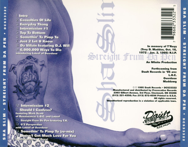 Sha Slim – Streight Frum Da Pen G-RAP CD
