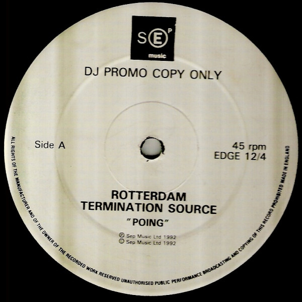 Rotterdam Termination Source – Poing (1992, Vinyl) - Discogs