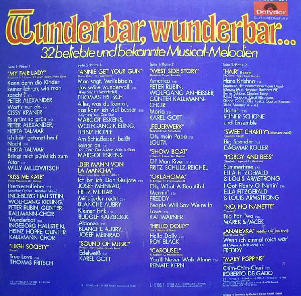 télécharger l'album Various - Wunderbar Wunderbar
