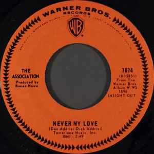The Association (2) - Never My Love album cover