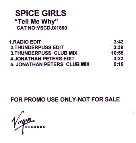 Tell Me Why (Thunderpuss Club Anthem) by Spice Girls - Samples, Covers and  Remixes