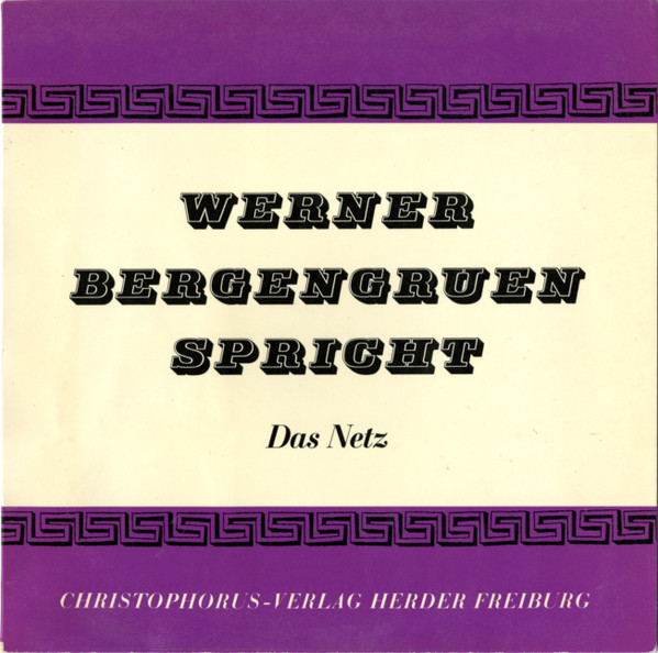 Werner Bergengruen Spricht Das Netz 1958 Vinyl Discogs