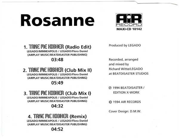 lataa albumi Rosanne - Take Me Higher