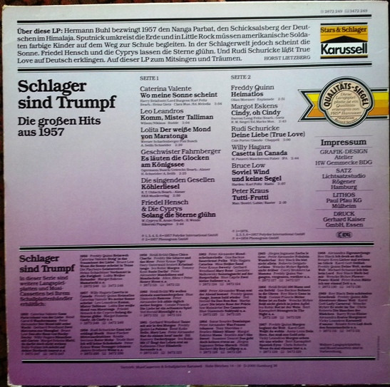 lataa albumi Various - Schlager Sind Trumpf 1957