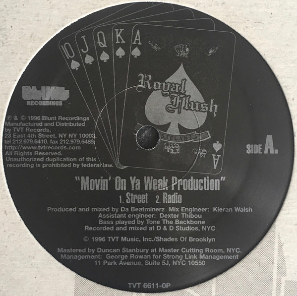 Royal Flush – Movin' On Ya Weak Production (1996, Vinyl) - Discogs