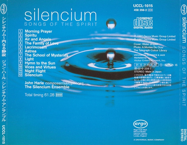 descargar álbum The Silencium Ensemble John Harle - Silencium Songs Of The Spirit