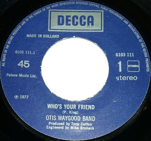 baixar álbum Otis Waygood - Whos Your Friend