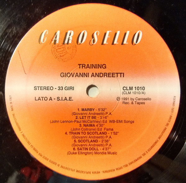 last ned album Giovanni Andreetti - Training